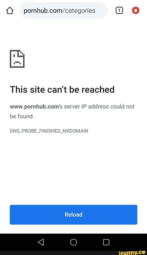 This Site Can T Be Reached Pornhub Com S Server Ip Address Could Not Be Found Dns Probe
