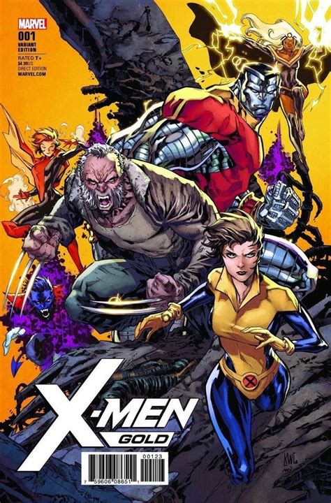 X Men Gold Variant By Ken Lashley Marvel Comics Covers Marvel Comics