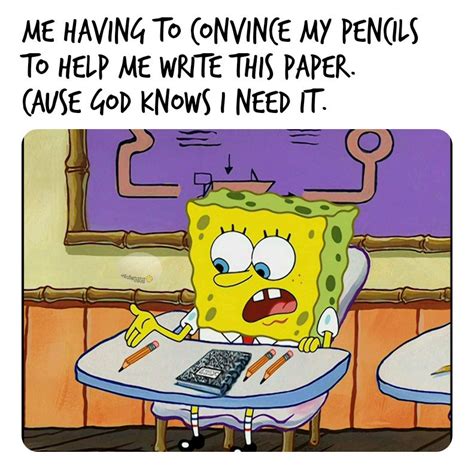 Spongebob Writing Paper Meme 25 Best Memes About Spongebob Essay