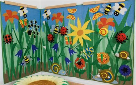 Back To Nature Interactive Wall Panel Wide Insects Theme School