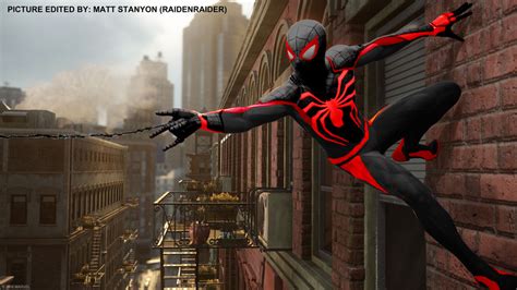 Spider Man Ps4 Fan Poster Miles Morales Suit By Raidenraider On