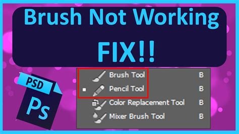 Fix Photoshop Brush Not Working Properly Youtube