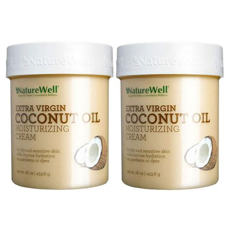 2 Pack Naturewell Extra Virgin Coconut Oil Moisturizing Cream 2 Pack