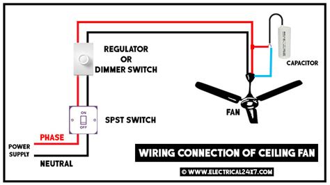 4 Wire Ceiling Fan Capacitor Wiring Diagram
