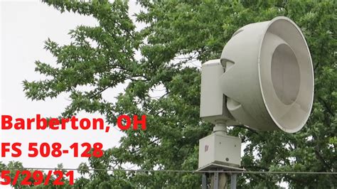 Barberton Oh Federal Signal 508 Siren Test Short Alert 52921