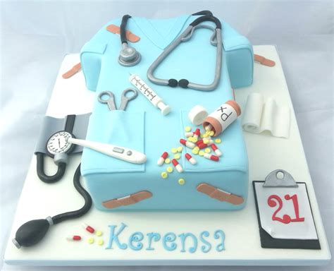 All decorations are entirely edible. Nurses Cake - CakeCentral.com