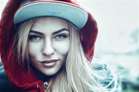 Women Face Portrait Blonde Smiling Hat Wallpaper Girls Wallpaper Better