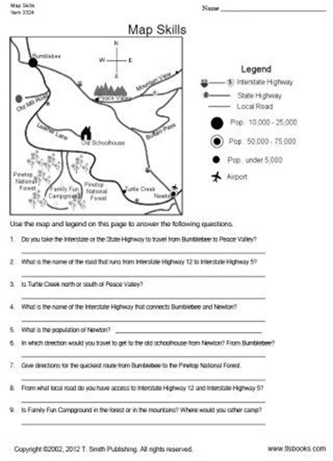 Workbook answer key student's book answer key grammar reference answer key click on a link below to download a folder containing all of the answer keys for your level of life. TLSBooks.com FREE Worksheets... Map Skills worksheet ...
