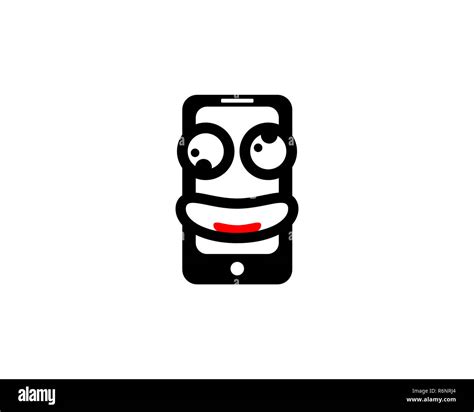 Smile Mobile Phone Logo Stock Photo Alamy