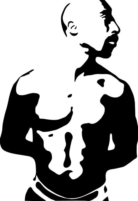 Tupac Stencil Vector Plain By Antoshea On Deviantart