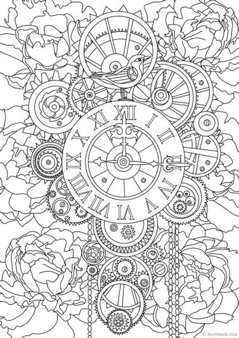 Steampunk Pin Up Girls Coloring Pages