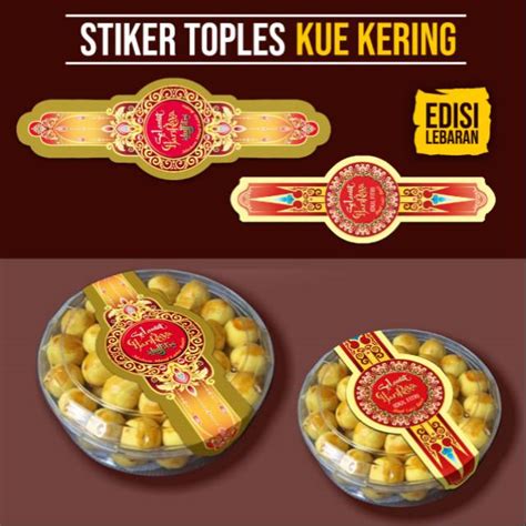 Poin menarik dari good desain label kue cdr gambar stiker adalah. Stiker Toples kue kering 21cm | Shopee Indonesia