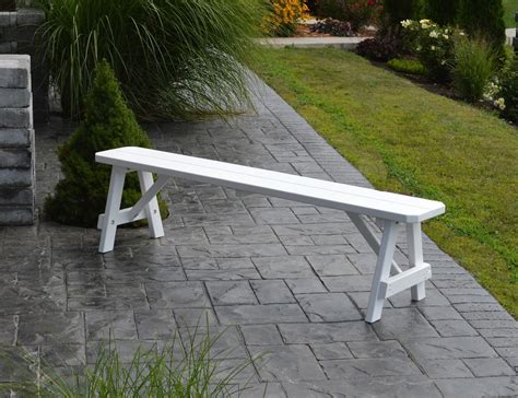 The club teak backless bench is a versatile addition to any outdoor seating area. Pine Wood Traditional Backless Bench from DutchCrafters Amish