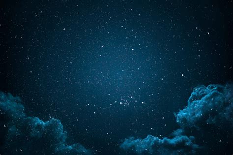 Night Sky With Stars And Clouds Stock Photo Download Image Now Istock