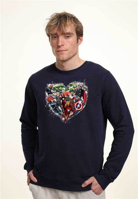 Henry Tiger Avengers Classic Avenger Heart Sweatshirt Navy Bluedunkelblau Zalandoat