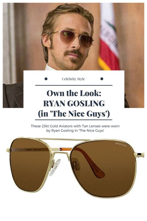 Ryan Gosling Sunglasses In The Nice Guys Randolph Aviator Sunglasses