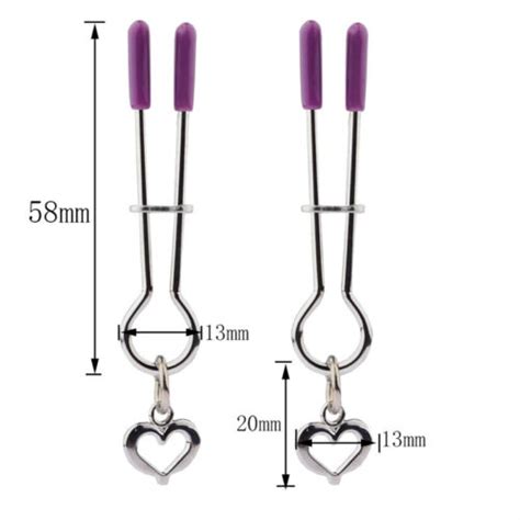 Metal Nipple Clamps Clips Bdsm Breast Bondage Restraint Sex Toy For