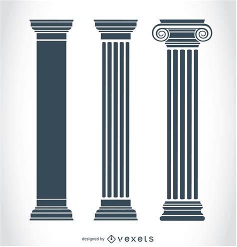 Ancient Greek Pillars Vector Download