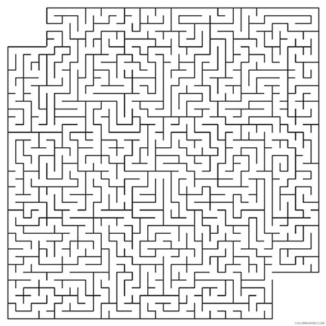 Puzzle Coloring Pages Hard Maze Puzzles Printable 2021 4958