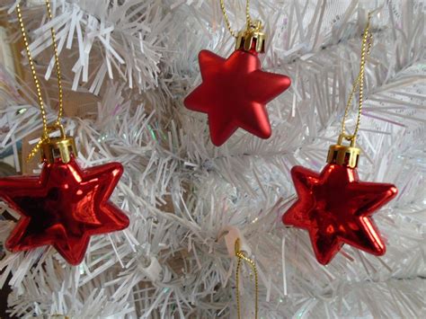Mini Red Stars Ornament Tree Patriotic Fourth July 4th Independence Day
