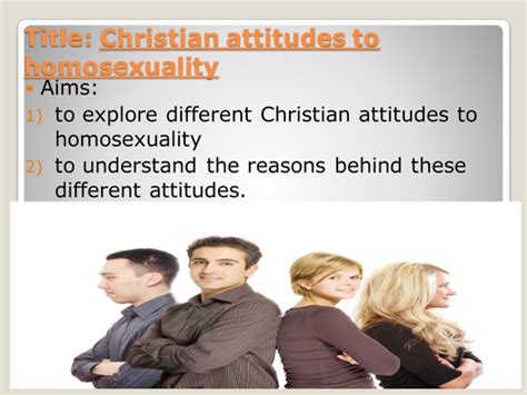Christian Attitudes To Homosexuality Teaching Resources