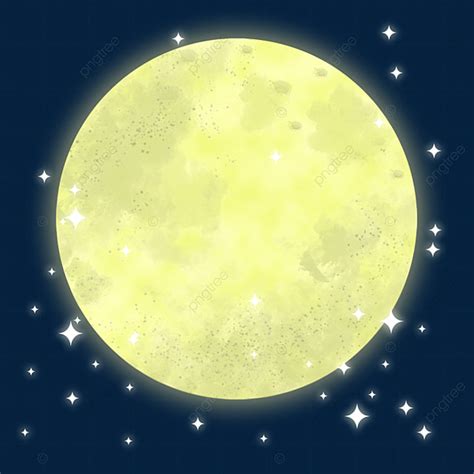 Yellow Full Moon Clipart