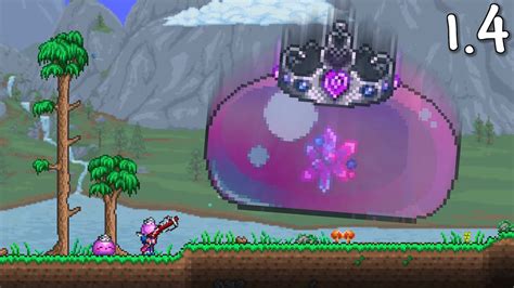 Terraria 14 Master Mode Queen Slime And Exclusive Regal Delicacy Item