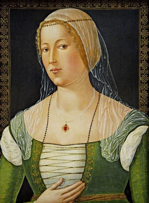 Girolamo Di Benvenuto Portrait Of A Young Woman C 1508 Oil On Panel