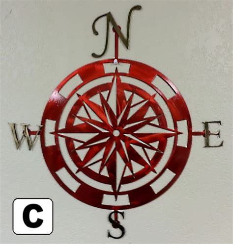 Buy Hand Made Compass Rose Metal Wall Art Home Decor Made To Order