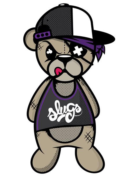 Slugs Crazy Bear Tee updated by Jason Arroyo , via Behance | Graffiti characters, Graffiti ...