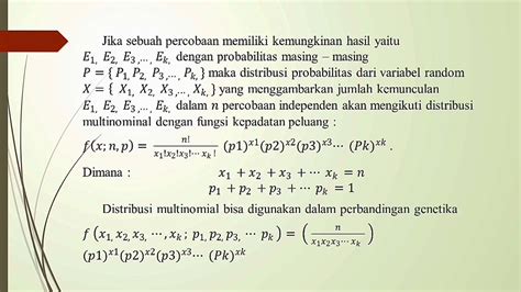 Distribusi Multinomial Statistika Matematika Youtube