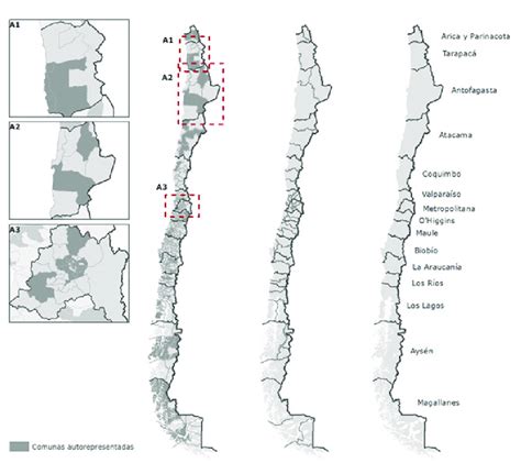 Mapas Regionales Provinciales Y Comunales De Chile Comunas