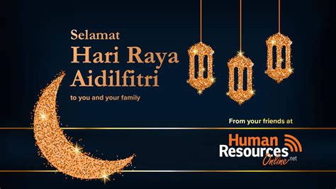 Hari raya aidilfitri is celebrated by muslims around the globe to mark the end of ramadan, the islamic holy month of fasting. Human Resources Online sends you our best wishes on Hari ...