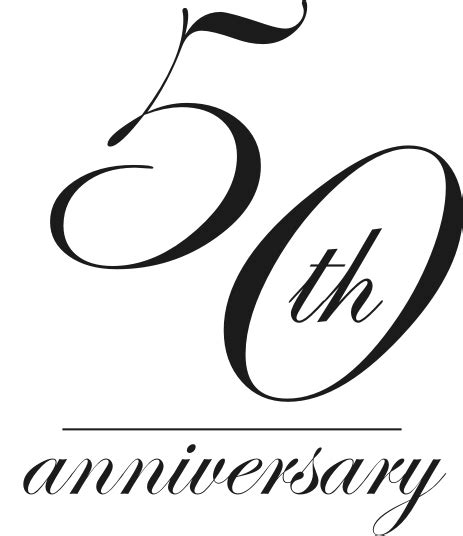 50th Anniversary Artwork Clipart Best