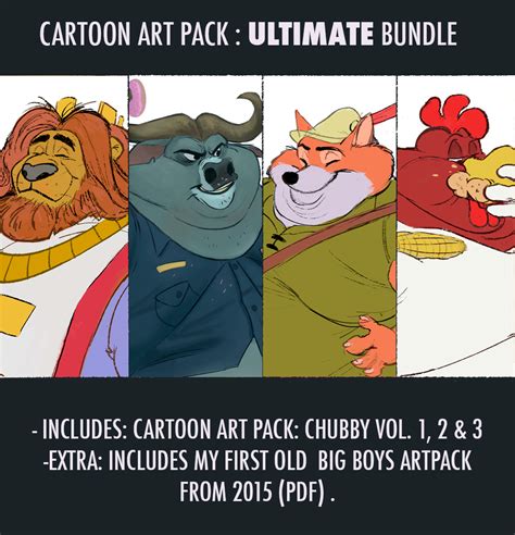 Cartoon Art Pack Ultimate Chubby Bundle