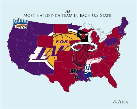 The nba season is getting underway and fans of basketball will be flocking to nba stadiums to catch their favorite star players in action. Reddit survey shows the most hated NBA teams in the United ...