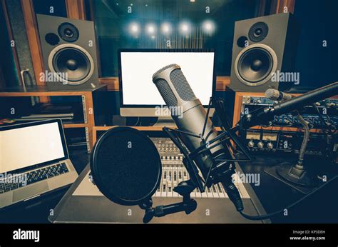 Professional Condenser Studio Microphone Over The Music