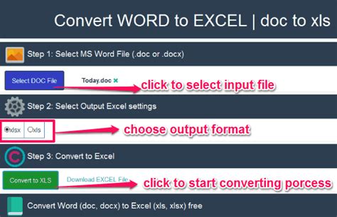 Convert Word To Excel Online Free With These 3 Websites
