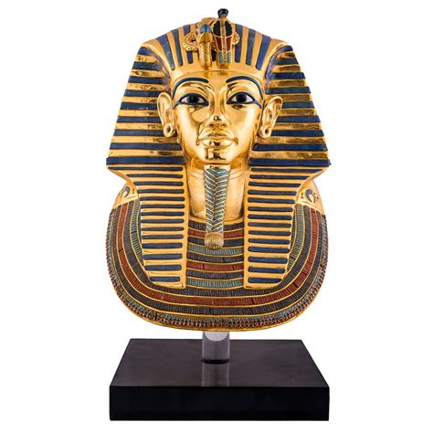 Bust Of Tutankhamun Golden Mask Of King Tut Hand Painted Egyptian