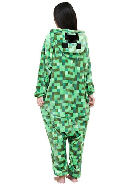 Onesie World Unisex Animal Pyjamas Minecraft Creeper Adult Onesie C
