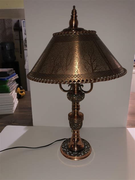 Vintage Copper Lamp And Shade Instappraisal