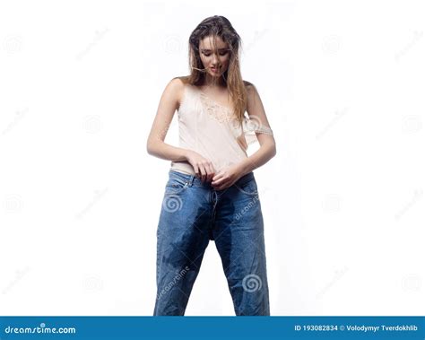 Girl Wets Her Jeans