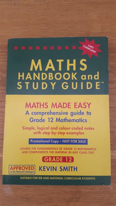 Courses And Study Guides Maths Handbook And Study Guide By Kevin Smith