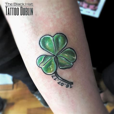 Green Shamerock Tattoo Dublin Tattoo Dublin Tattoos Irish Tattoos