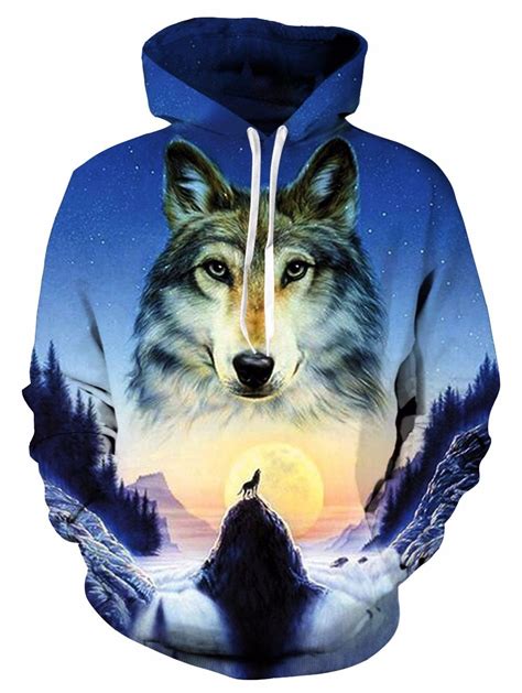 Cool Wolf 3d Hoodie Wolf Hoodie Hoodies Men Womens Sweatshirts Hoods