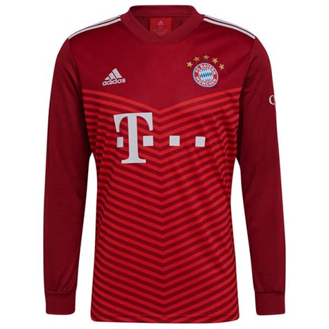 Bayern Munich Home Long Sleeve Football Shirt 2122 Soccerlord