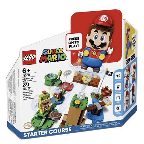 Lego 71360 Super Mario Adventures With Mario Starter Course Pack Set At