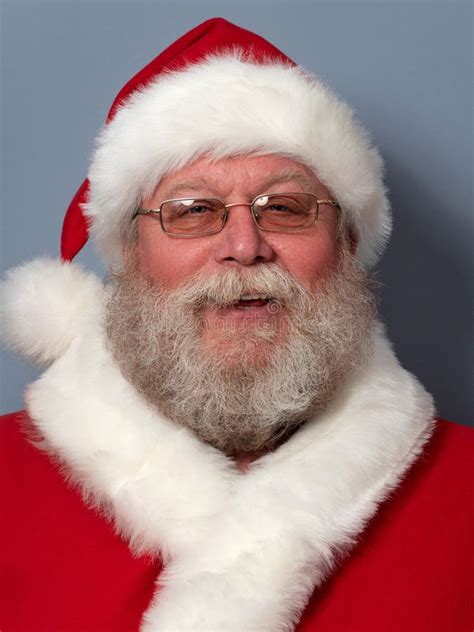 Santa Claus Holding Opened T Box Stock Image Image Of Glasses