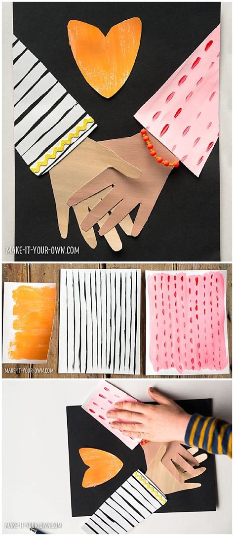 FRIENDSHIP COLLAGE KIDS ART | Friendship art, Classroom art projects