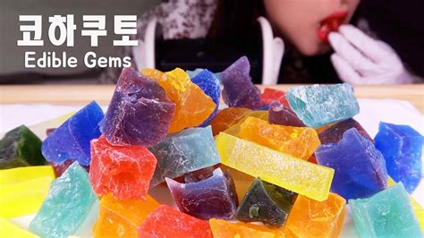 Both ingredients and recipe is so simple. ASMR. 💎Edible Jewels "KOHAKUTOU" Eating Sounds👂🏻Ear to Ear ...